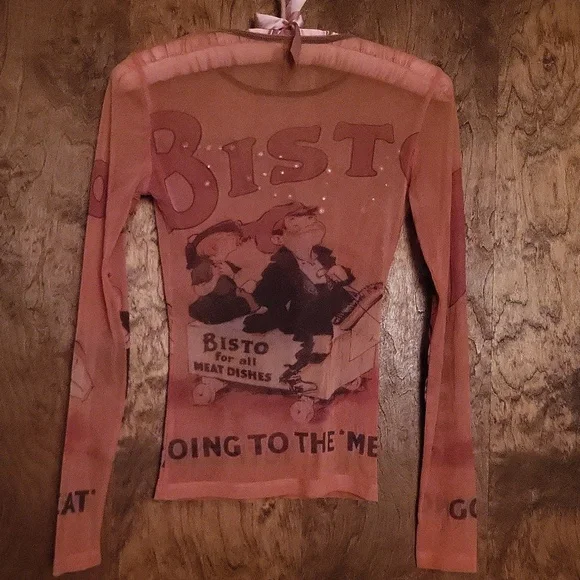 Vintage Graphic Long Sleeve Top M - Picture 2 of 13